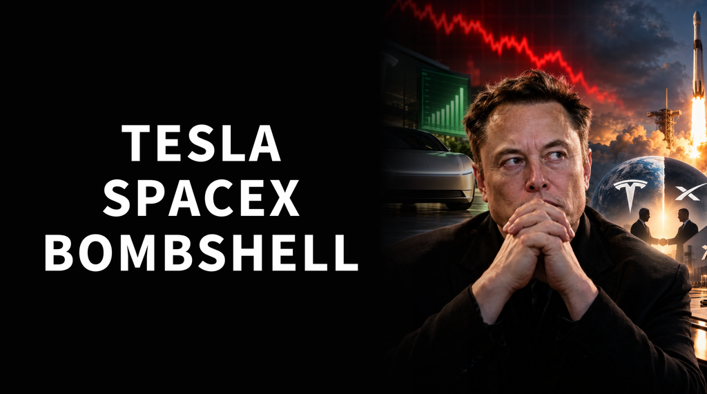 Tesla Stock Drops Post-Earnings as SpaceX Merger Speculation Takes Center Stage